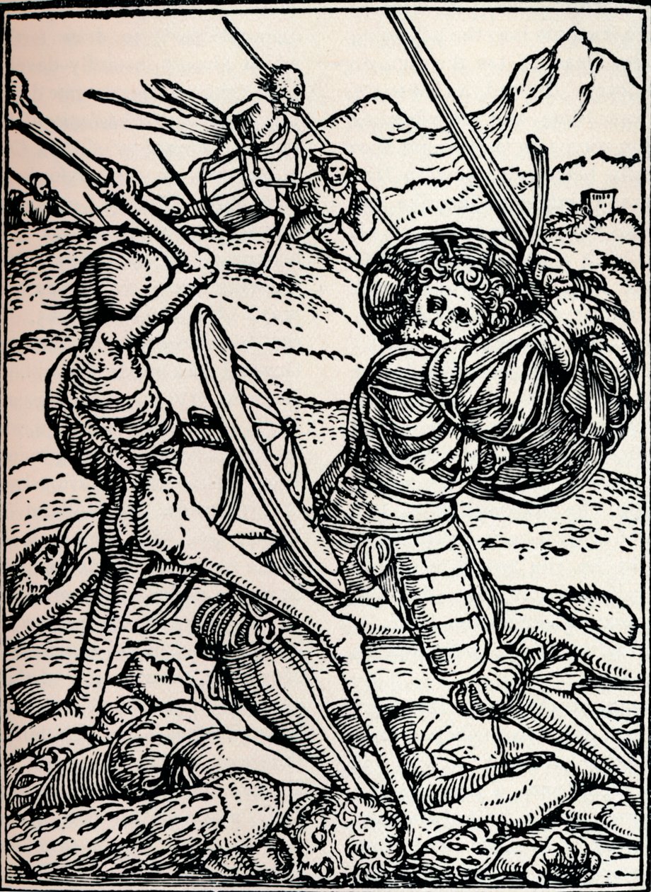 Şövalye ve Ölüm, 1538, 1917 by Hans Holbein der Jüngere