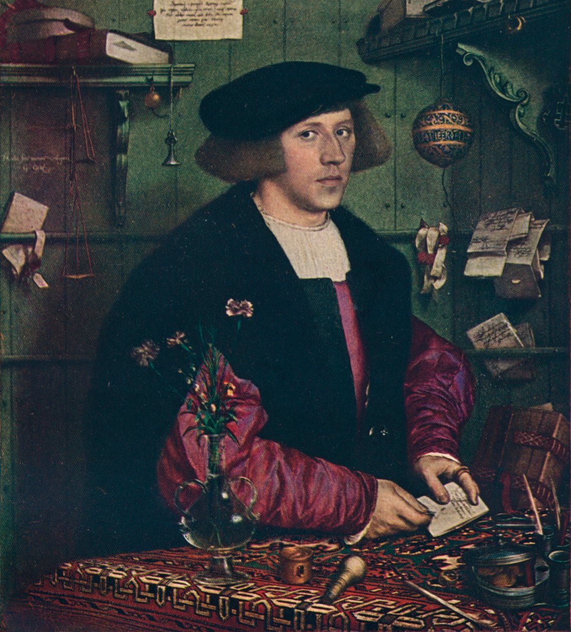 Tüccar Georg Gisze, 1532 by Hans Holbein der Jüngere