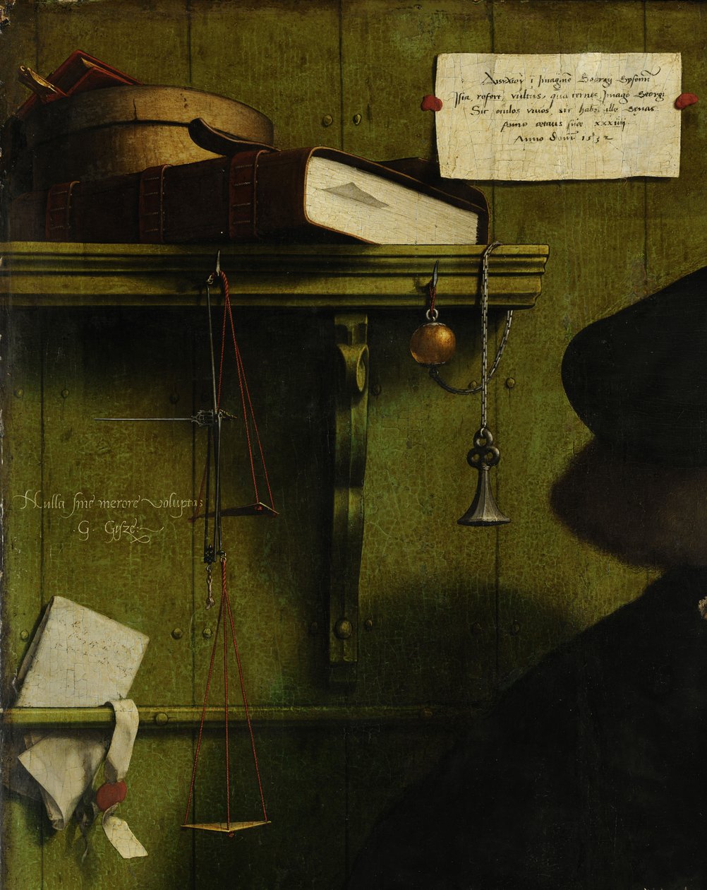 Tüccar Georg Gisze Detayı, 1532 by Hans Holbein der Jüngere