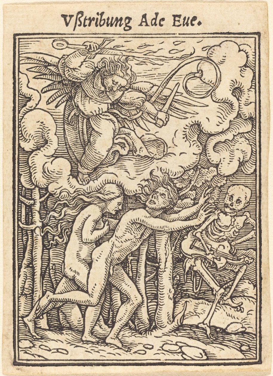Vßtribung Ade Eue. by Hans Holbein der Jüngere