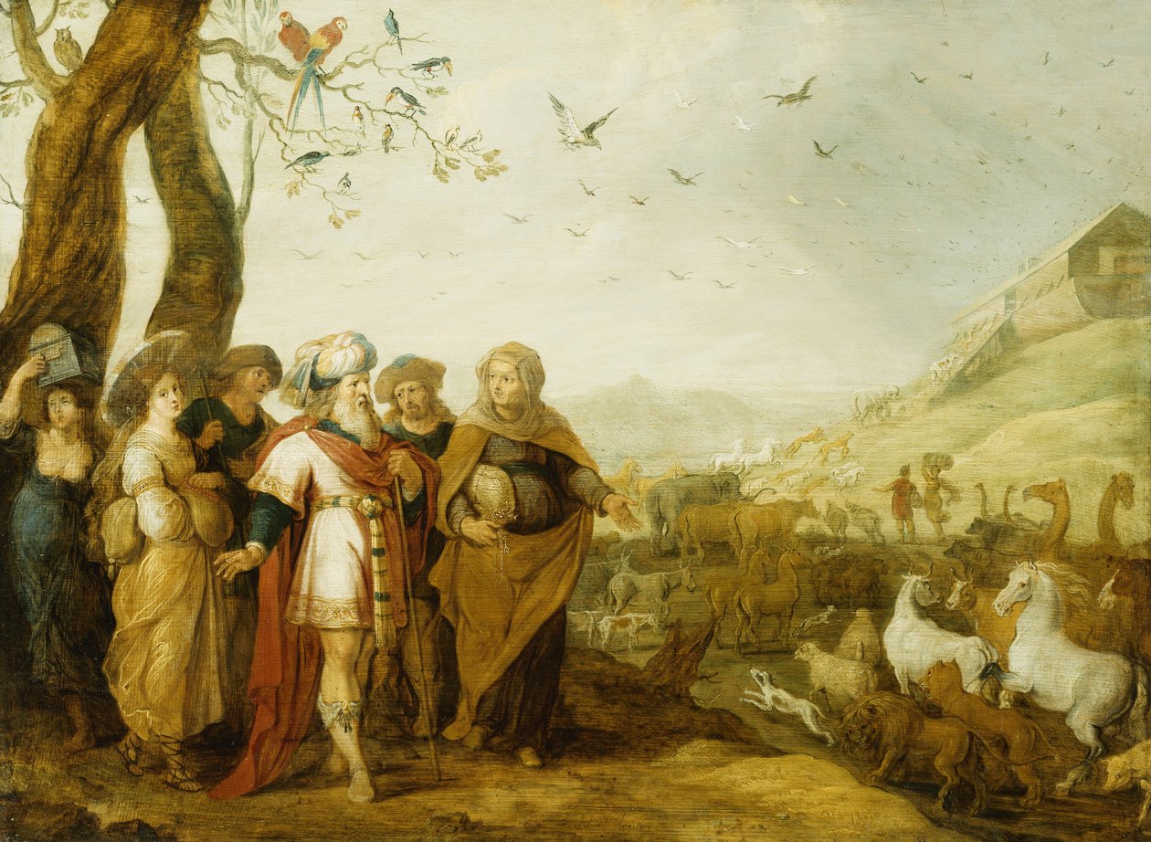 Nuh ve Ailesi Gemiye Binmeden Önce, by Hans III Jordaens