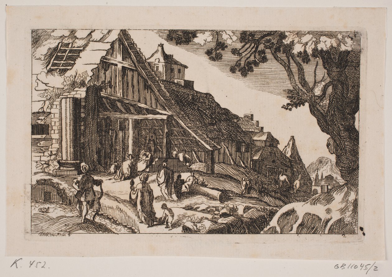 Kutsal Aile ve Kutsal Üç Kral ile Manzara by Hans Jørgen Kirksteen
