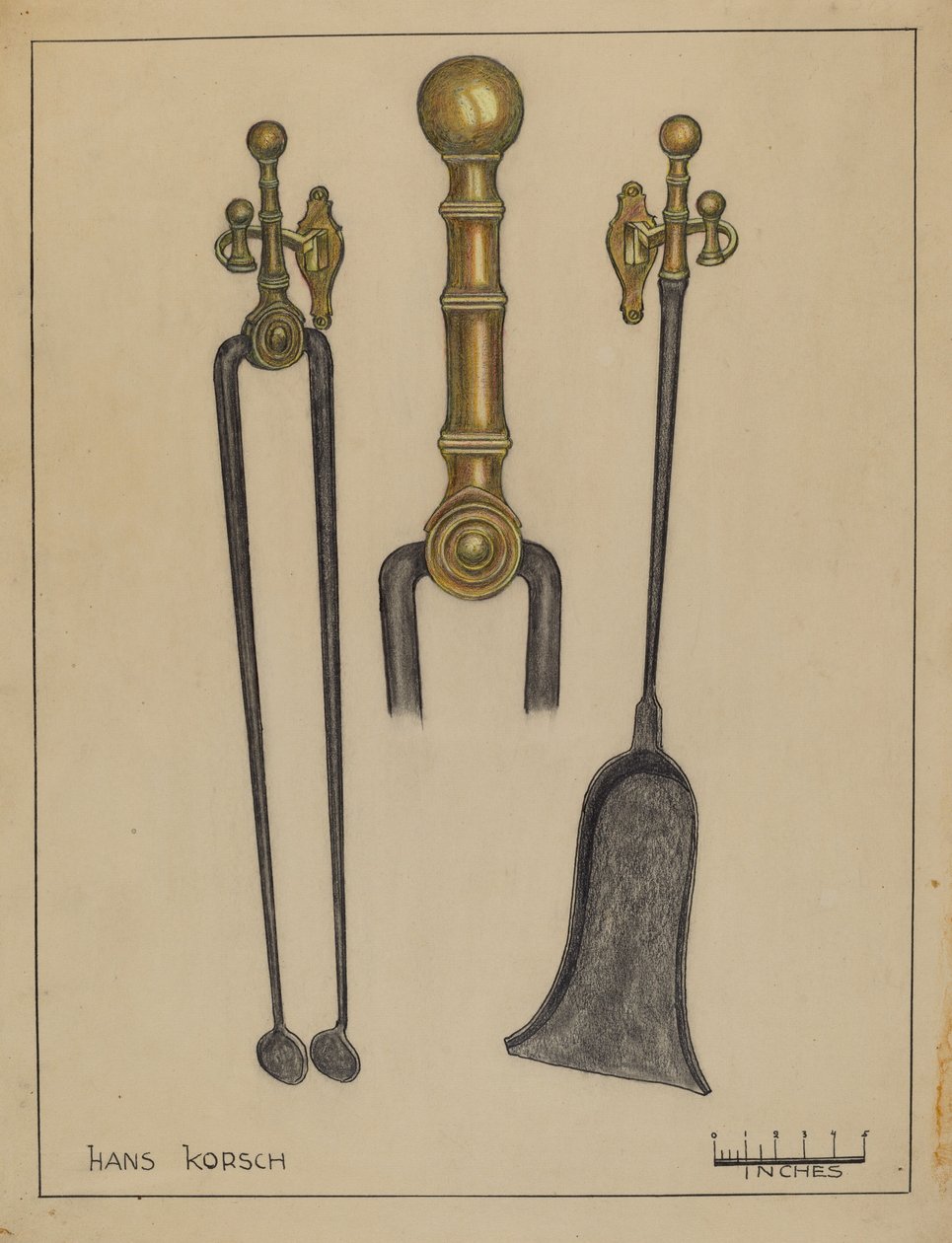 Şömine Takımı by Hans Korsch