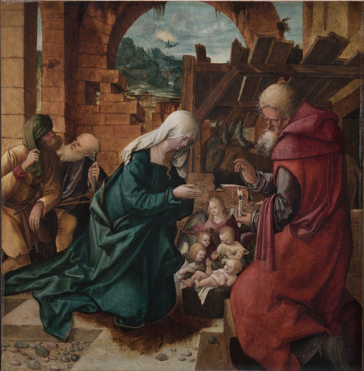 Çobanların Hayranlığı, c. 1510. by Hans Leonhard Schäufelein