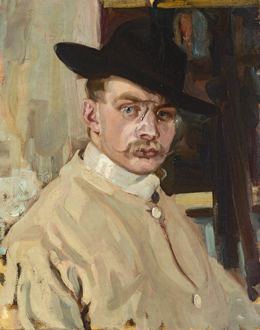 kendi kendine portre by Hans Lesker