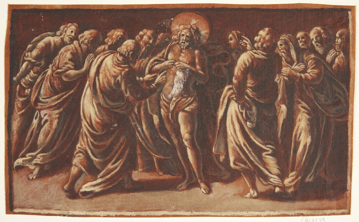 İsa havarilere görünüyor by Hans Leu d.Æ.