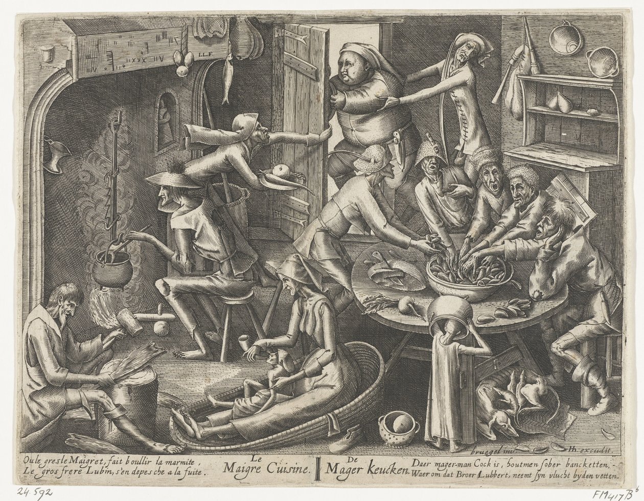 sıska mutfak Le Maigre Mutfağı / The Skinny Keucken (nesne üzerindeki başlık) by Hans Liefrinck (I)