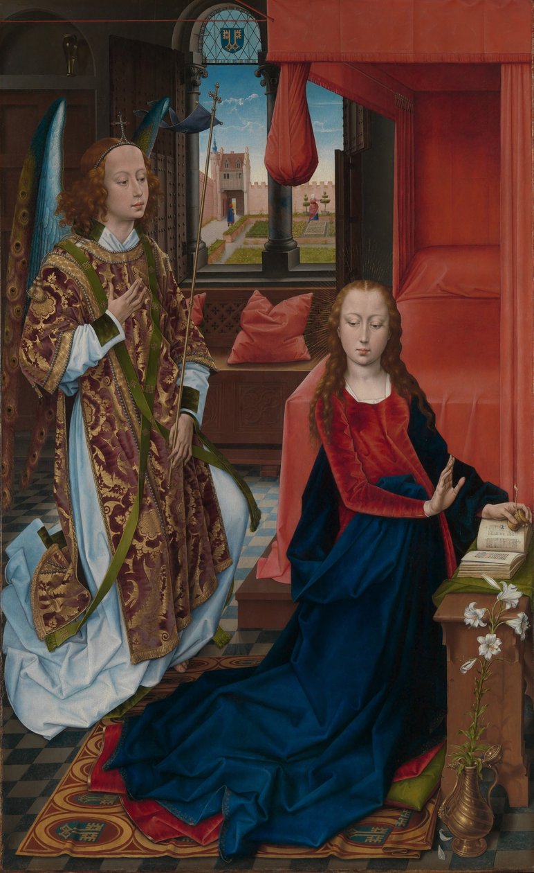 Müjde, 1465-75 by Hans Memling
