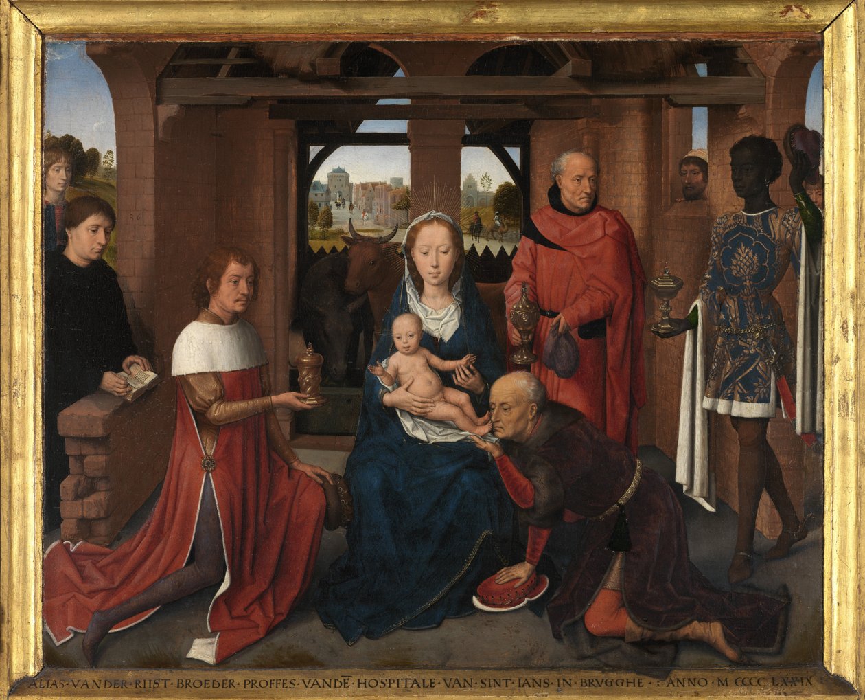 Jan Floreins Triptych'in orta paneli by Hans Memling