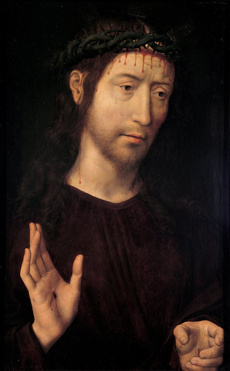Christ Blessing par Memling, Hans (1433/40-1494). Ahşap üzerine yağlı boya, ebat : 53,4x39,1 by Hans Memling