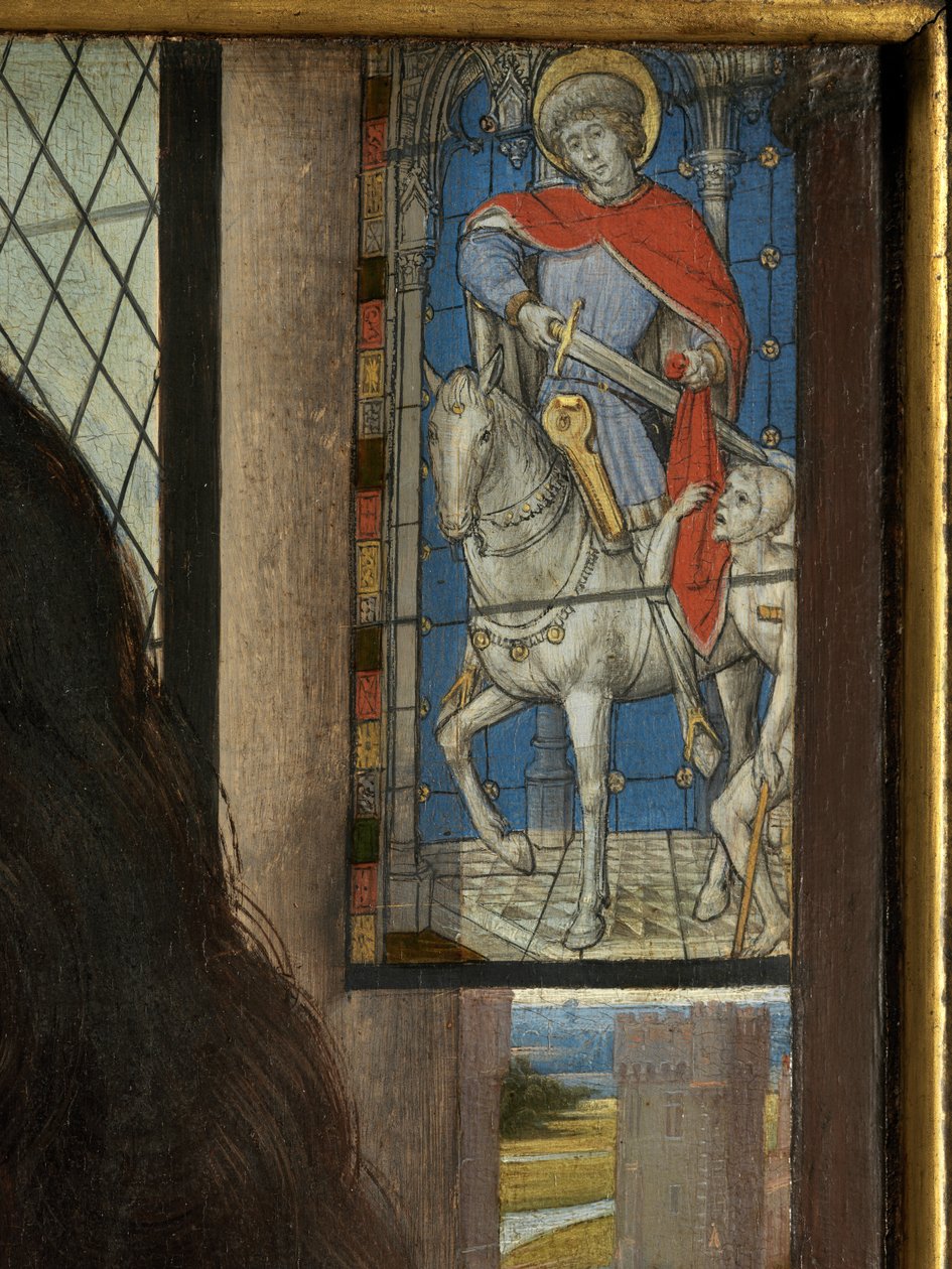 Maarten van Nieuwenhove'un Diptik Detayı by Hans Memling