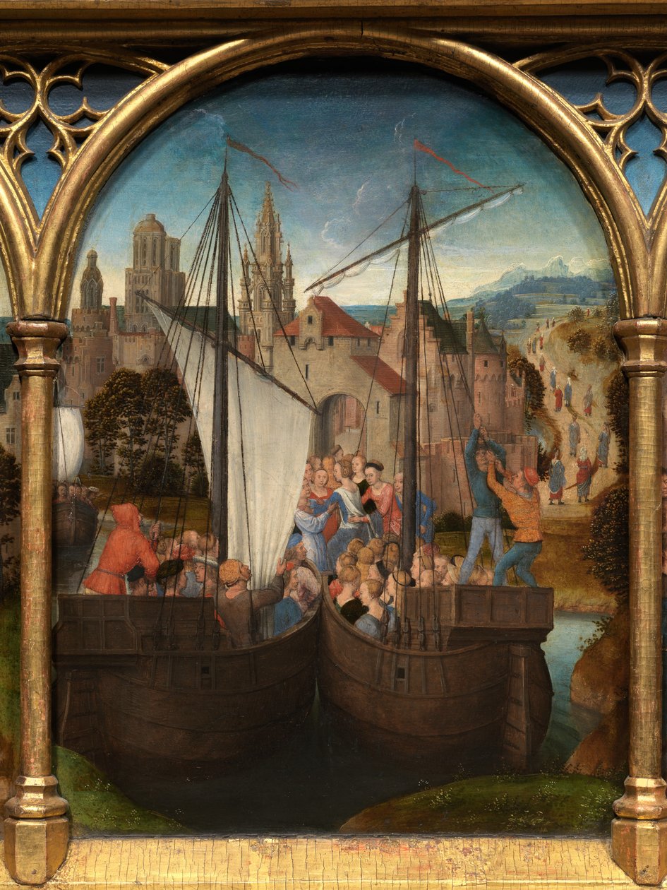 Aziz Ursula Kutsal Emaneti Detayı by Hans Memling