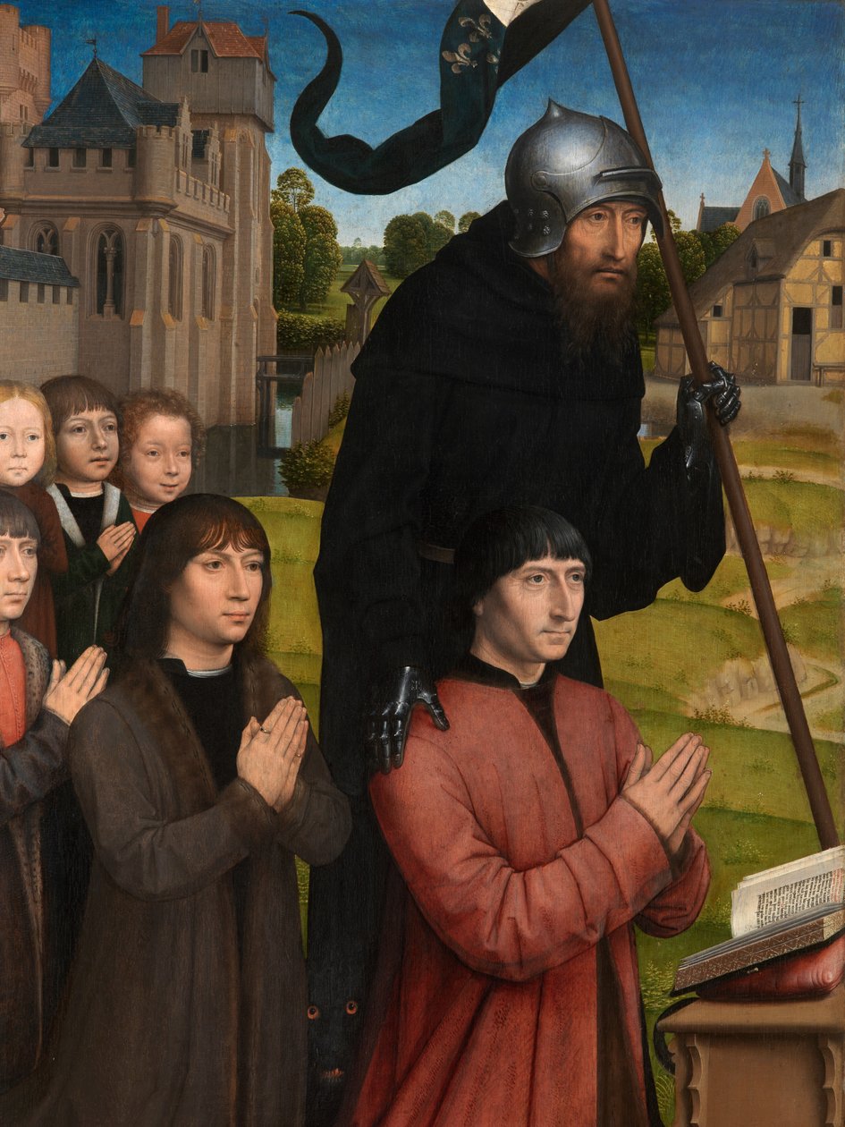 Willem Moreel Üç Parçasının Detayı by Hans Memling