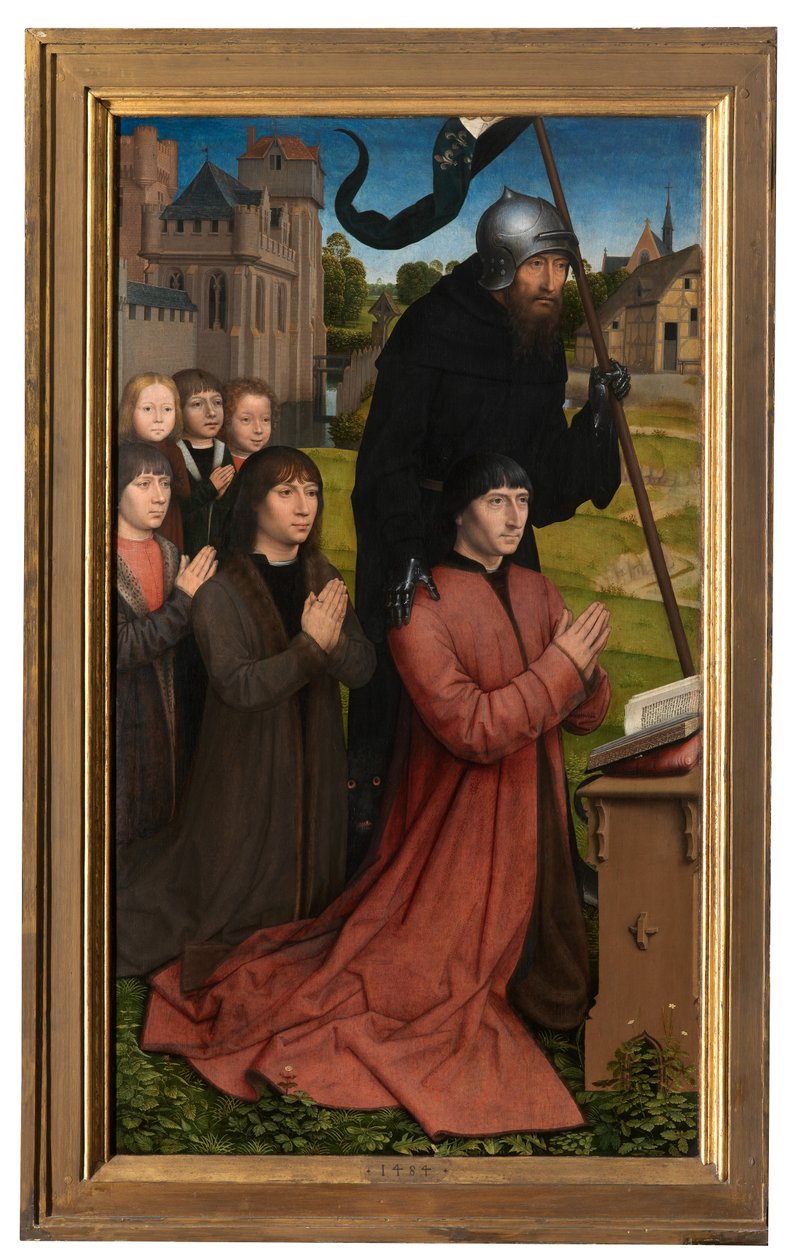 Willem Moreel Üç Parçasının Detayı by Hans Memling
