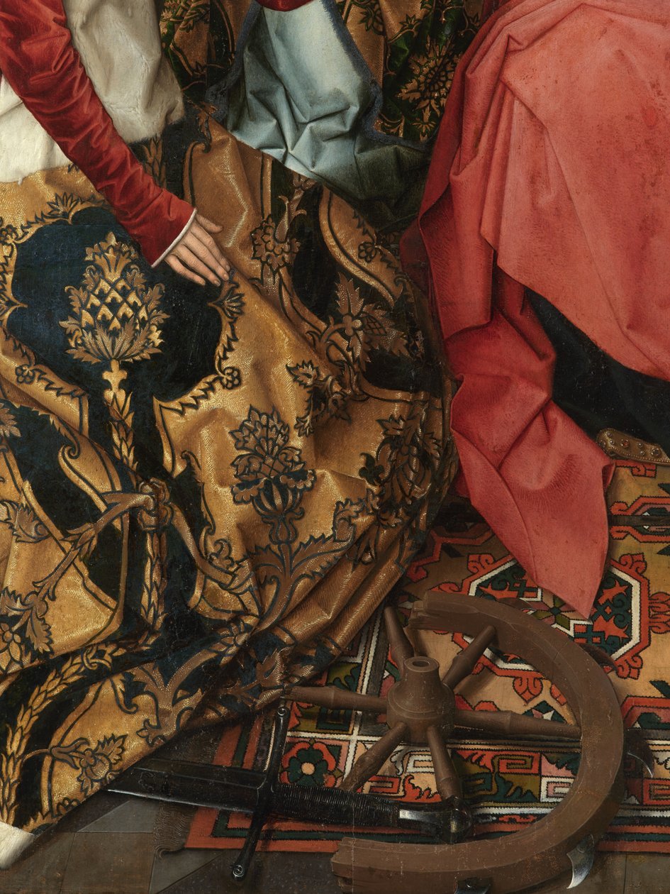Vaftizci Yahya ve Evangelist Aziz Yahya Üç Parçasının orta panelinin detayı by Hans Memling