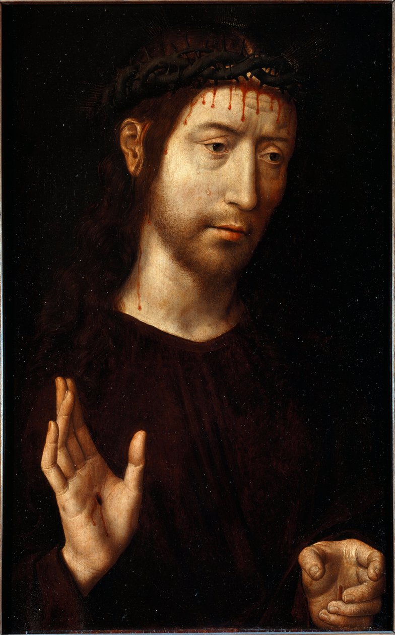 İsa Mesih dikenli taç Tablo Hans Memling (1435/40-1494) by Hans Memling
