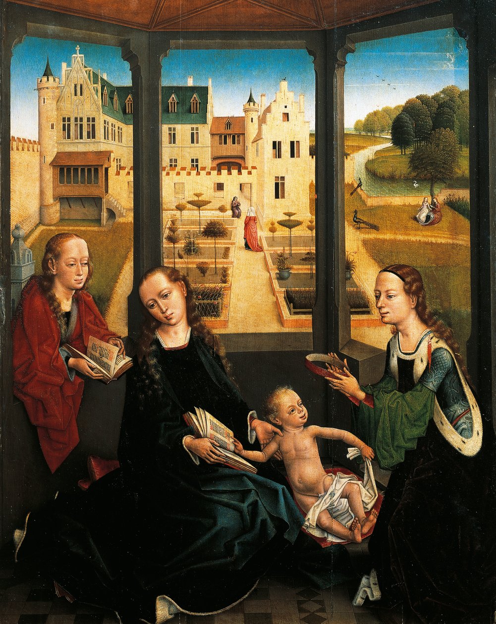 Bahçedeki Madonna ve Çocuk by Hans Memling