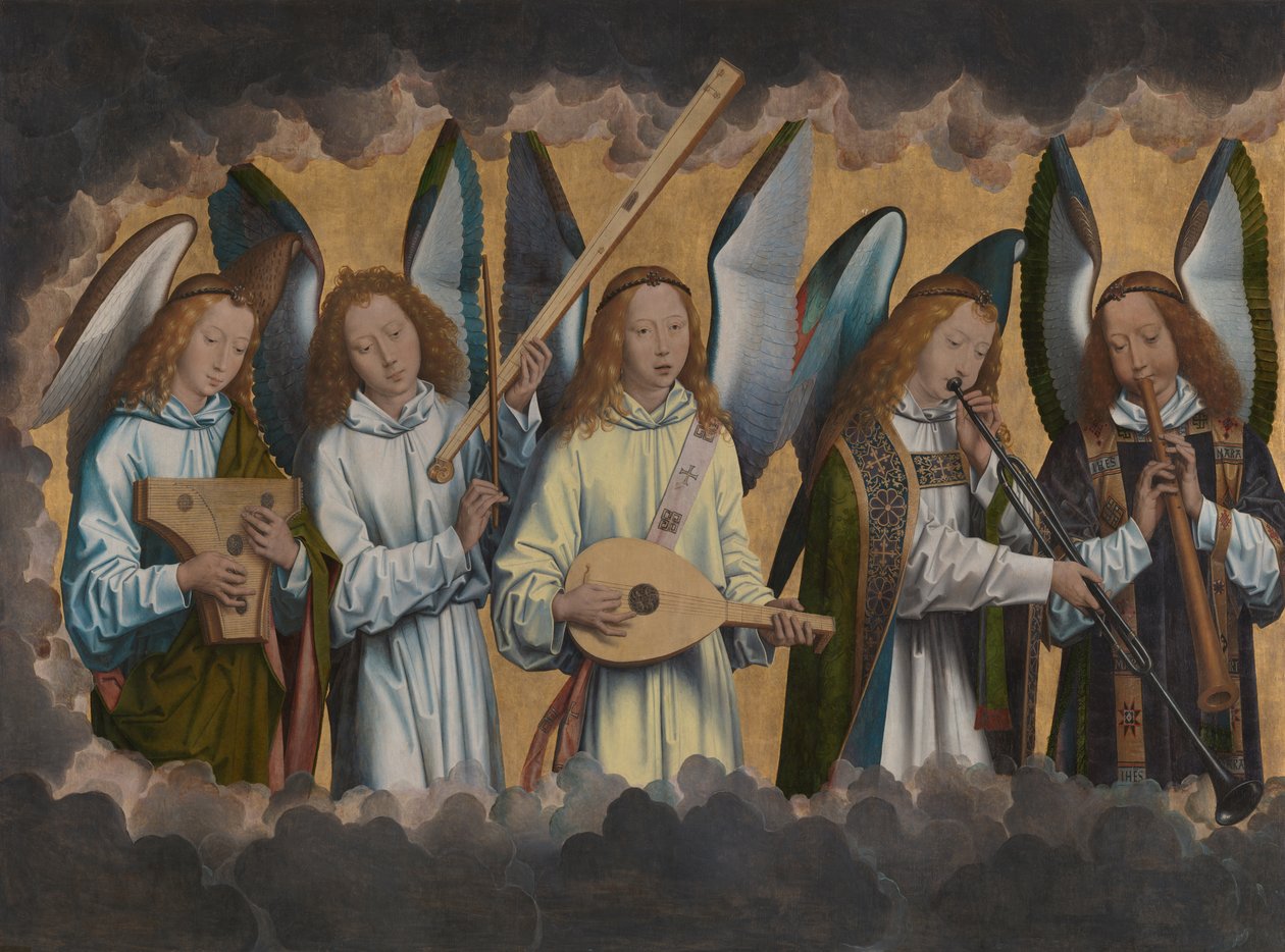 Müzik yapan melekler by Hans Memling