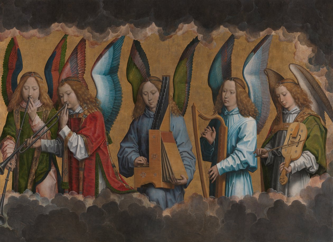 Müzik yapan melekler by Hans Memling
