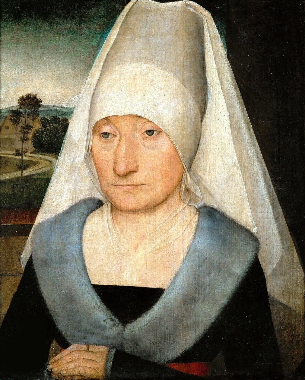 Yaşlı Bir Kadının Portresi, yaklaşık 1470-1475. by Hans Memling