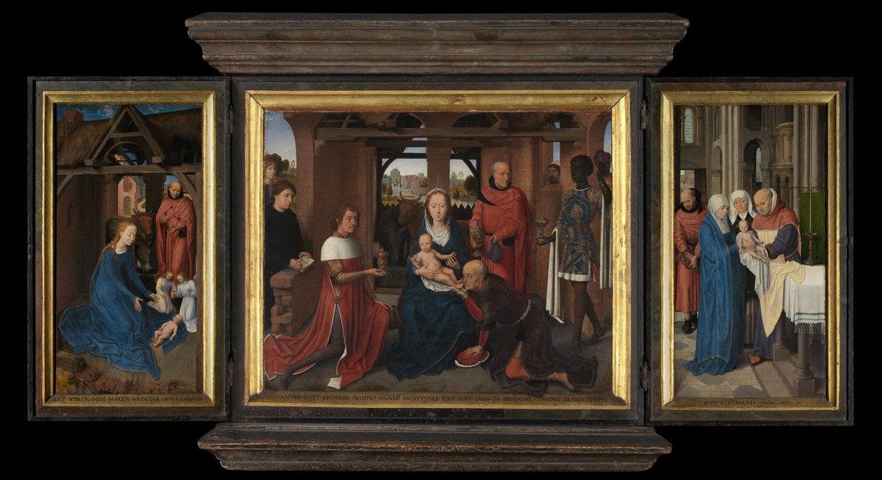 Jan Floreins'in Üç Parçası by Hans Memling