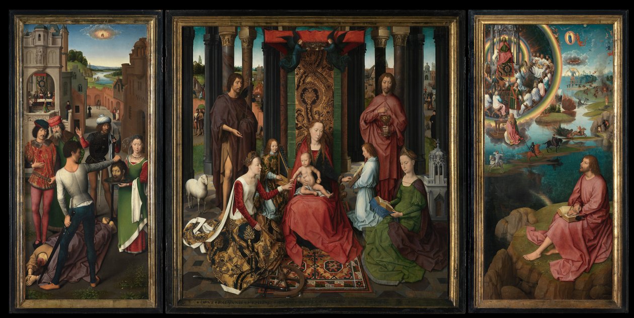 Vaftizci Yahya ve Evangelist Aziz Yahya'nın Üç Parçası by Hans Memling