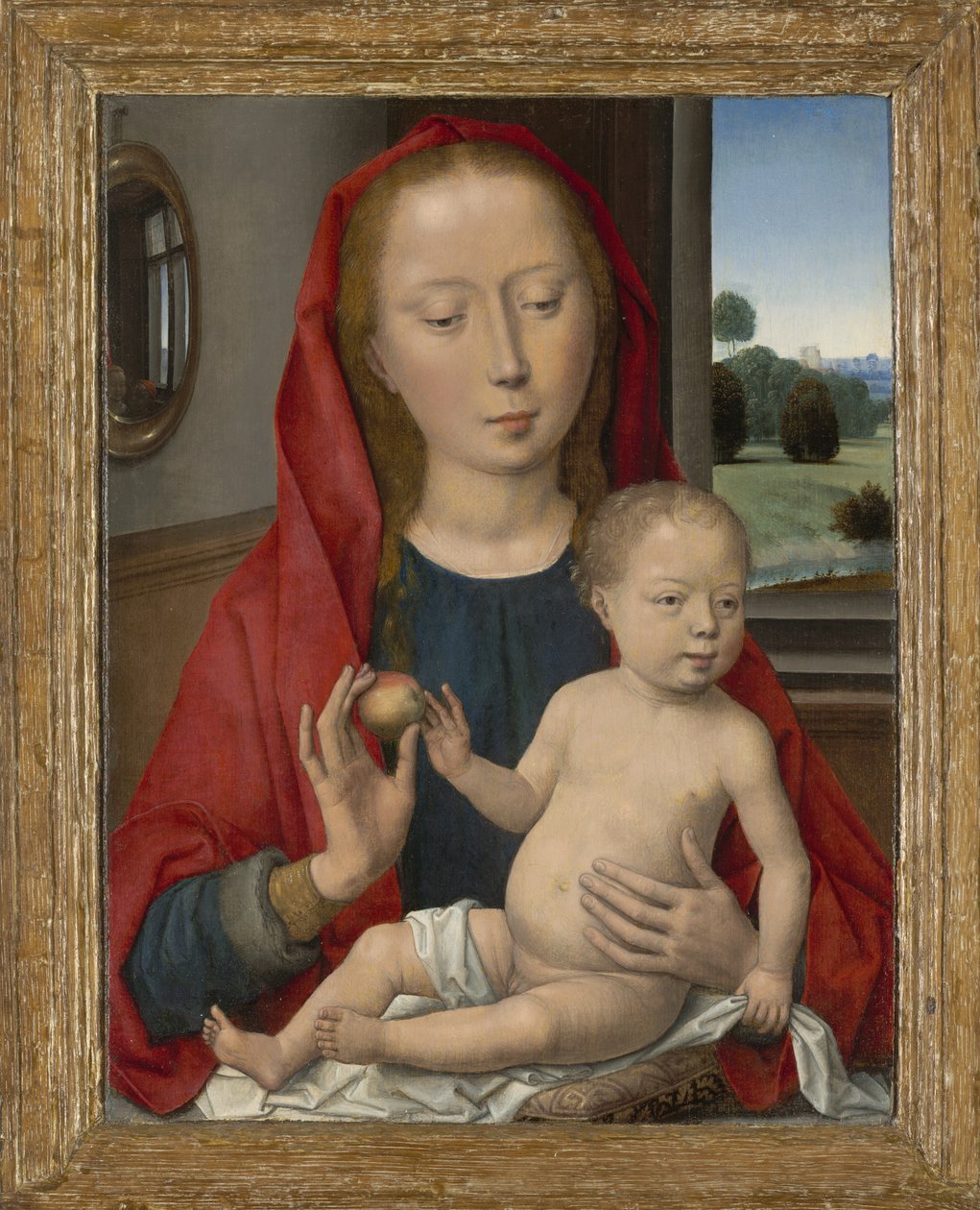 Bakire ve Çocuk, 1485-90 by Hans Memling