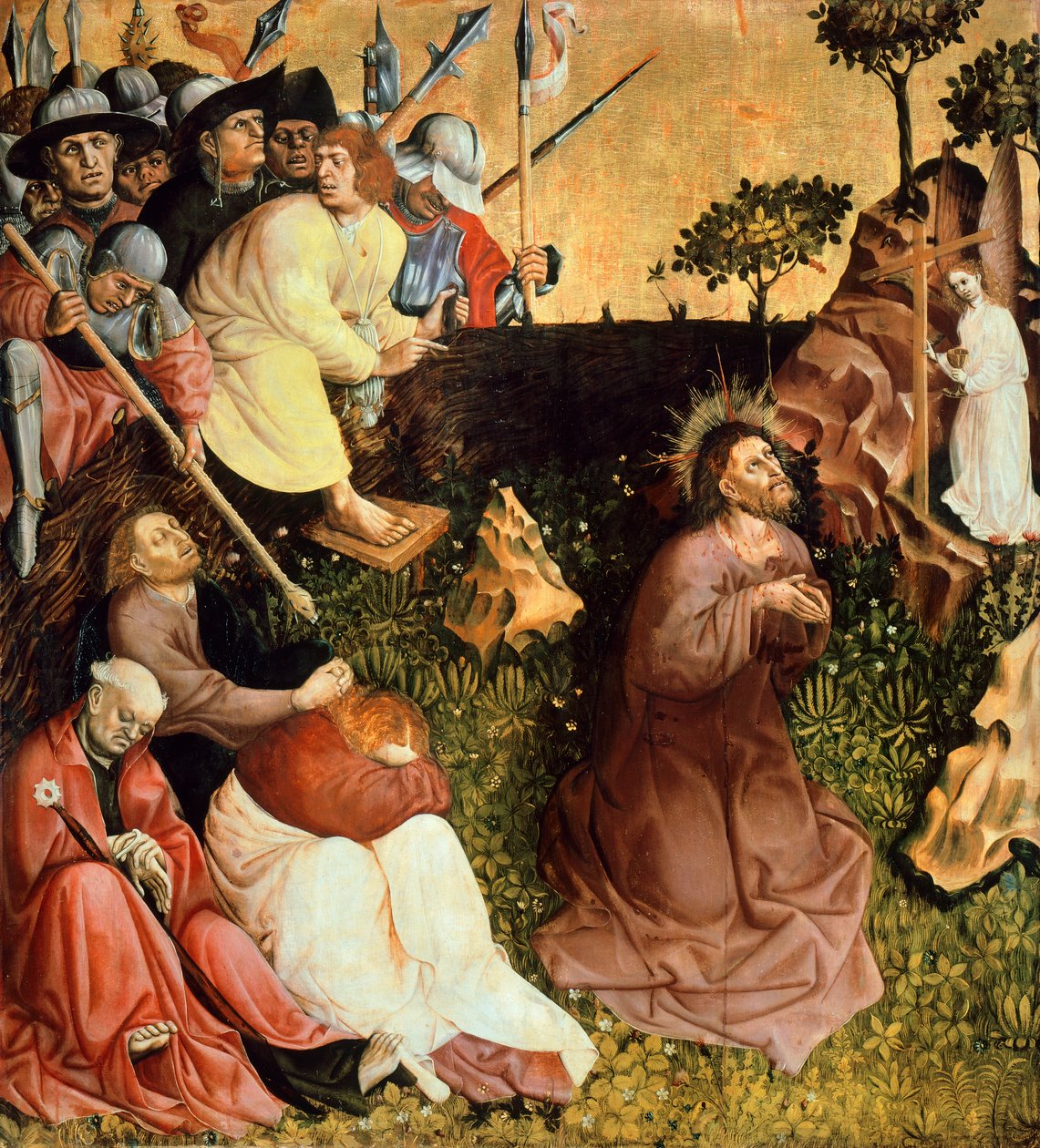 Bahçede dua, Wurzach Altarpiece'den panel by Hans Multscher