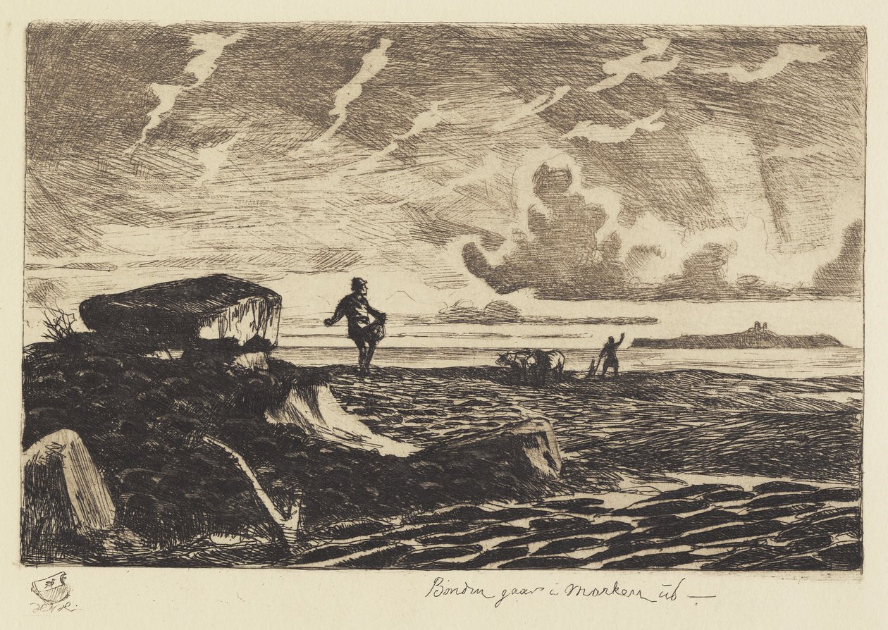 Çiftçi tarlaya çıkıyor by Hans Nikolaj Hansen