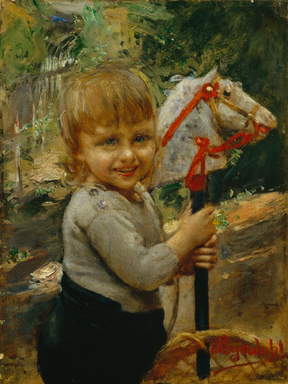 Hobi atı olan çocuk by Hans Olaf Heyerdahl