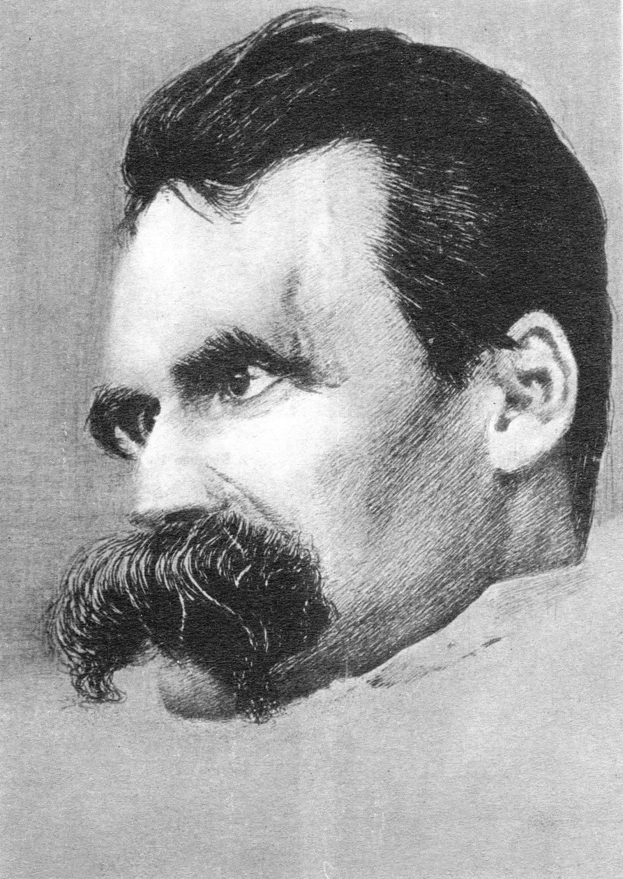 Friedrich Wilhelm Nietzsche, Alman filozof ve yazar by Hans Olde