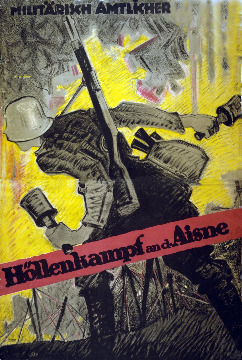Aisne Cehenneminde Savaş, 1918 by Hans Rudi Erdt