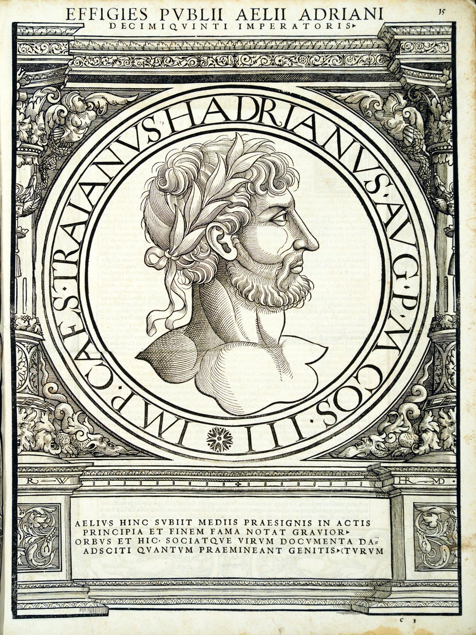 Aelius Hadrianus, tüm Doğu ve Batı Roma İmparatorlarından bir örnek by Hans Rudolf Manuel Deutsch