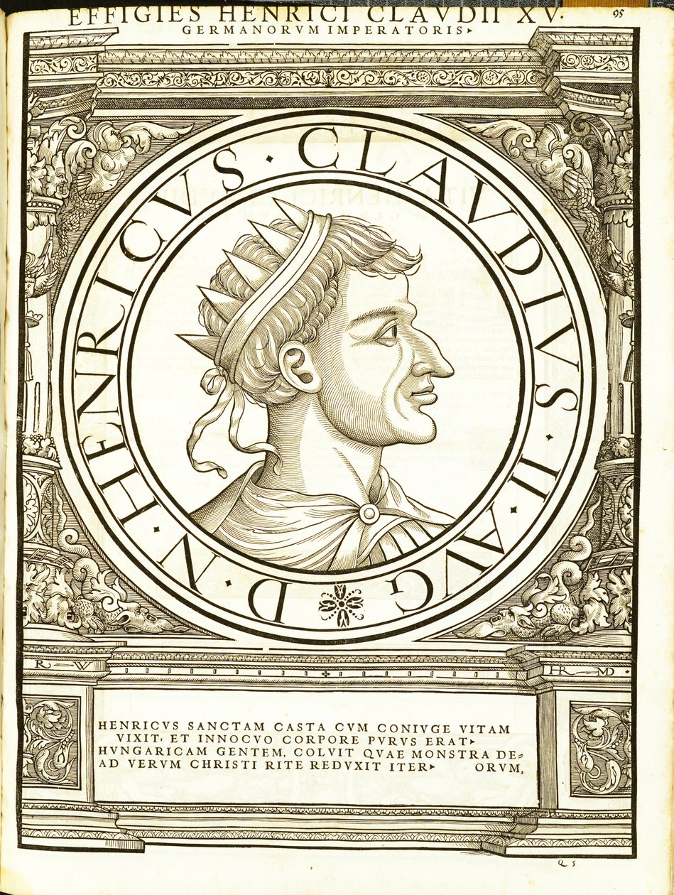 Henry II Claudus, tüm Doğu ve Batı Roma İmparatorlarından antik sikkelerin en otantik resimleriyle çizim, Rudolph Wyssenbach tarafından gravür, Andreas Gesner, Z by Hans Rudolf Manuel Deutsch
