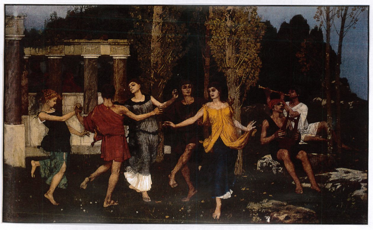 Bir Arcadian İdil, 1879 by Hans Sandreuter