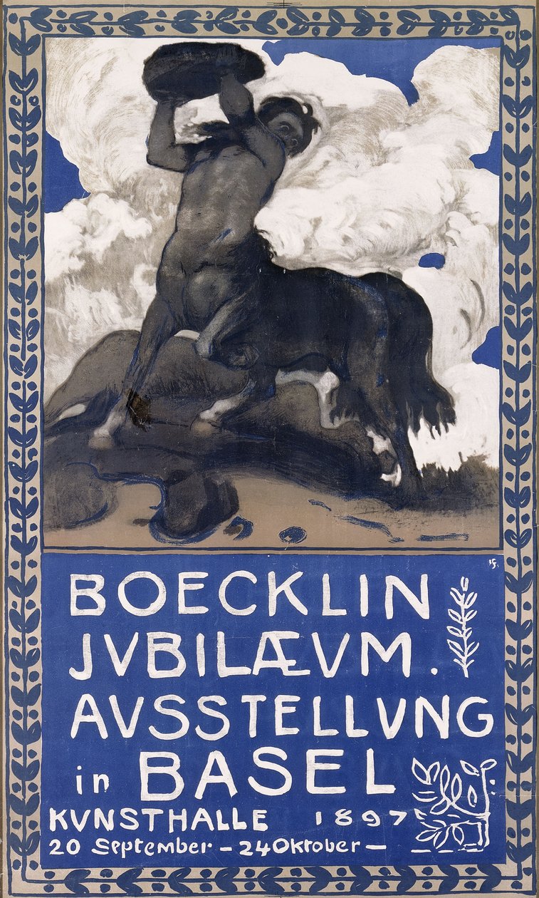 Boecklin Yıldönümü, 1897 by Hans Sandreuter