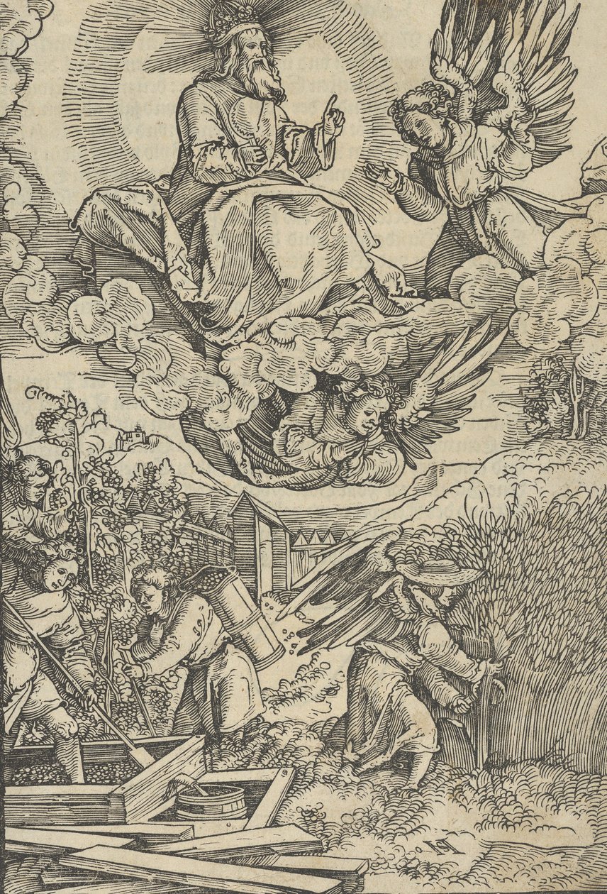 Hasat ve Kan Şarap Basını. by Hans Schäufelein the Elder