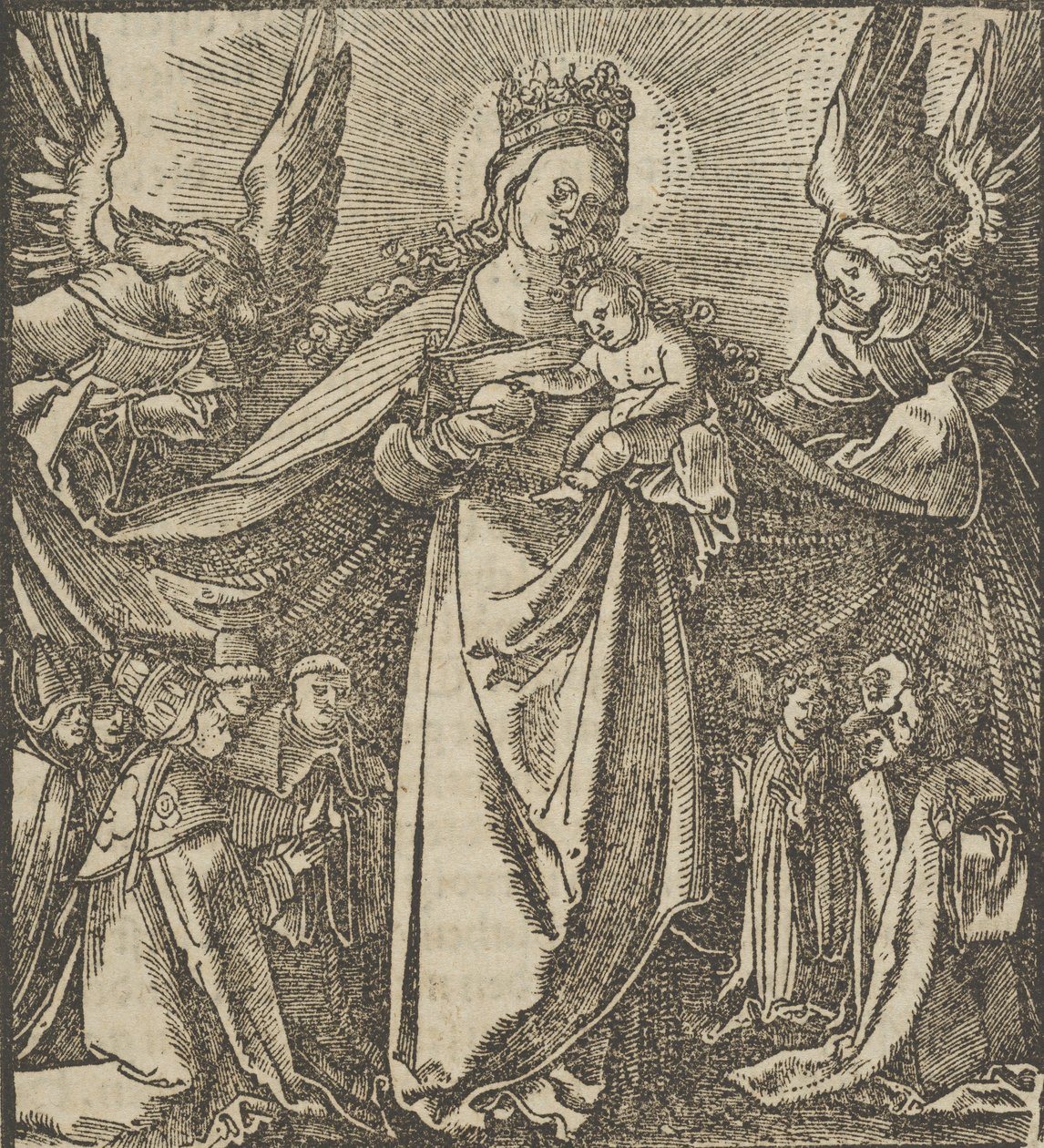 The Madonna of Mercy, Hymmelwagen auff dem
