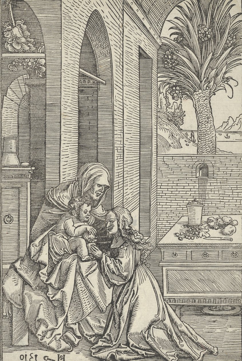 Aziz Anne ile Bakire ve Çocuk, 1510. by Hans Schäufelein the Elder