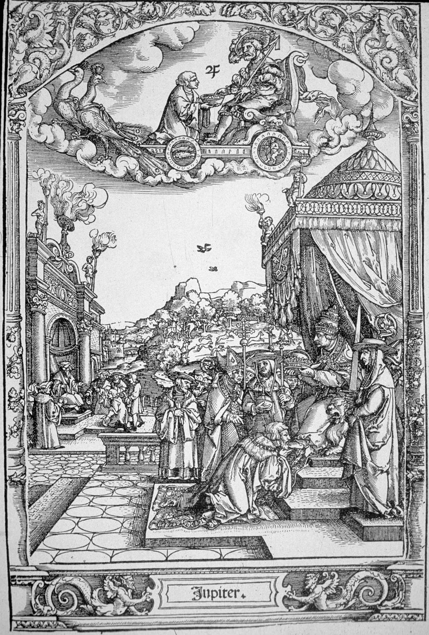 Jüpiter gezegeni (ahşap oyma) by Hans Sebald (School of) Beham