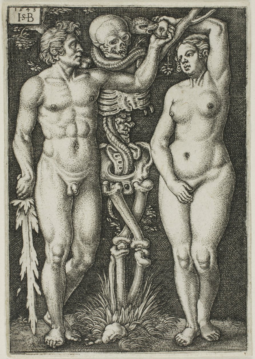 Adem ve Havva by Hans Sebald Beham