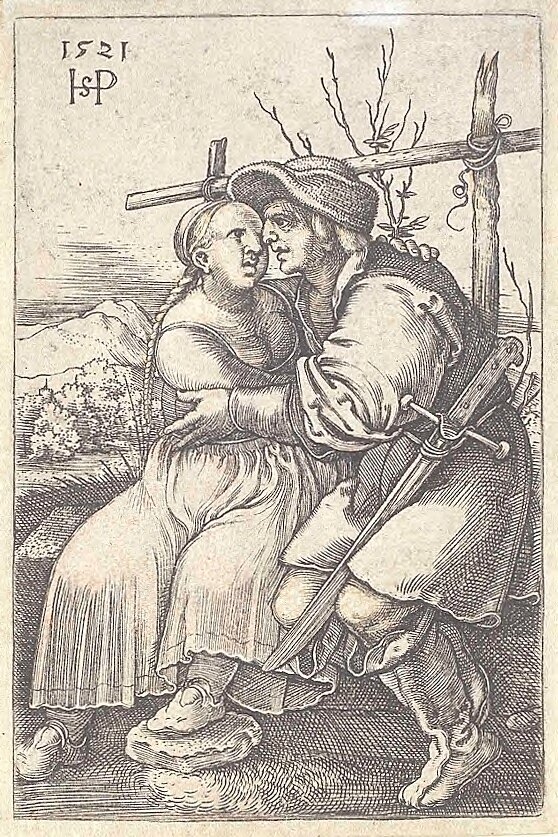 Çiftçi ve metresi by Hans Sebald Beham