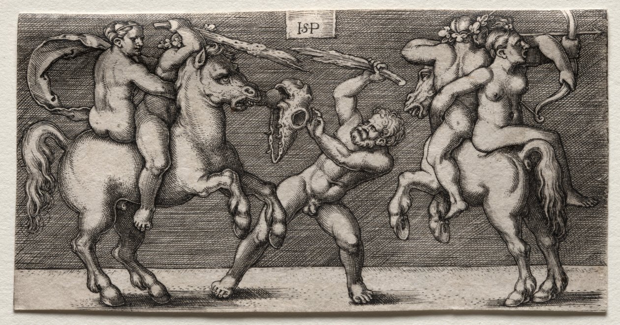Üç Adamın Savaşı by Hans Sebald Beham