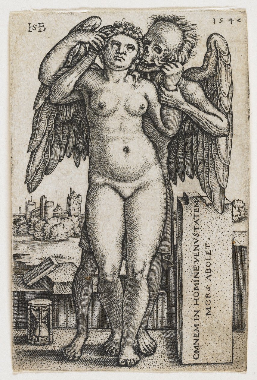 Bir Kadını Yakalayan Ölüm, 1547 by Hans Sebald Beham