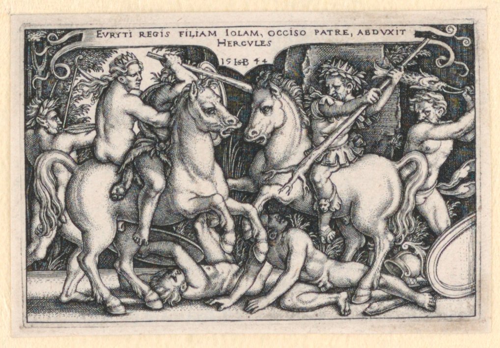 Iole Kaçıran Herkül by Hans Sebald Beham