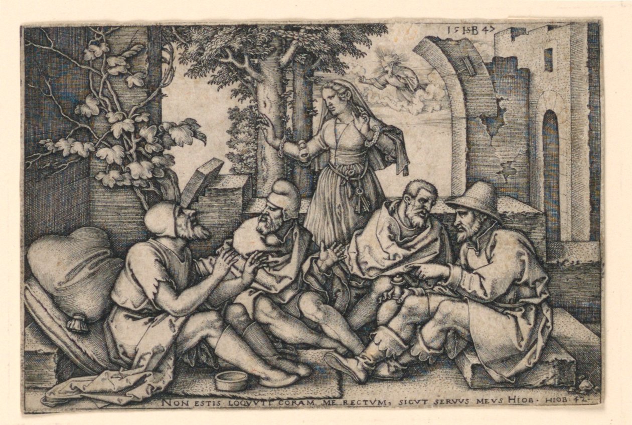 Arkadaşlarıyla iş sohbeti by Hans Sebald Beham