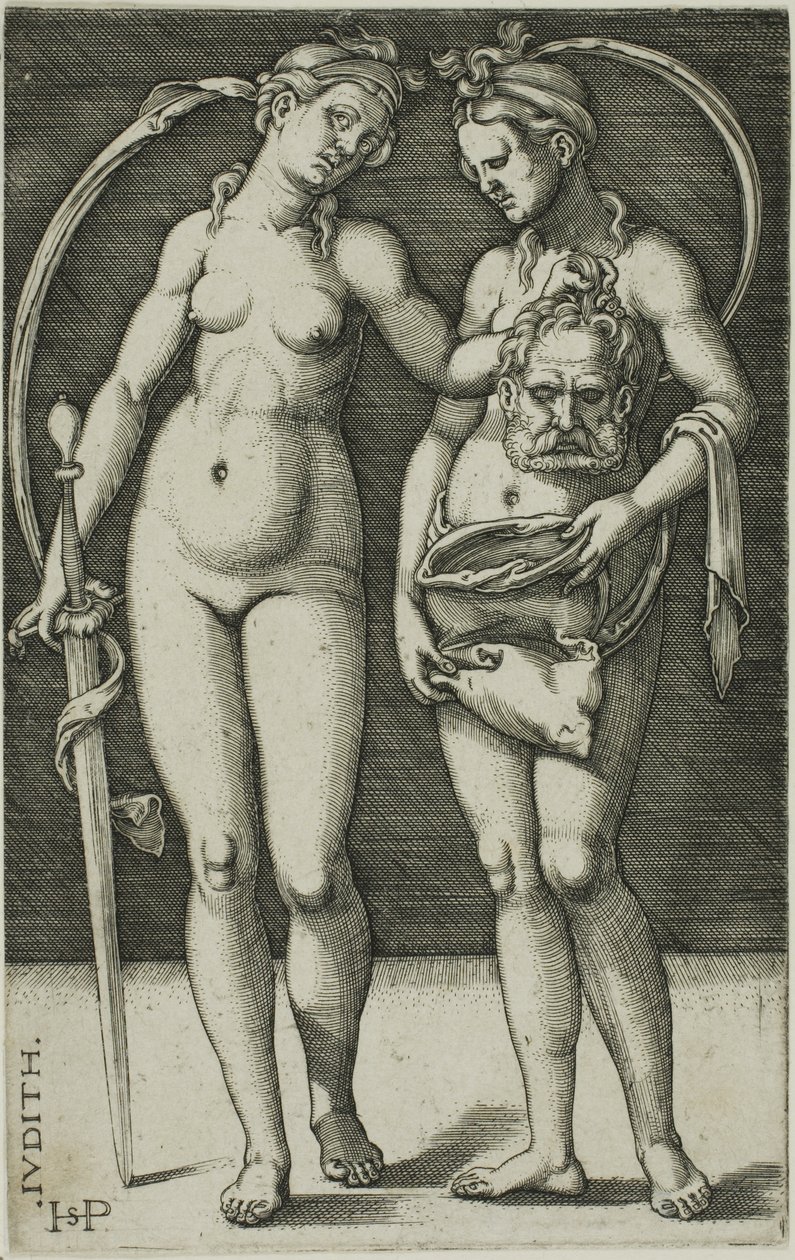 Judith ve Hizmetçisi by Hans Sebald Beham