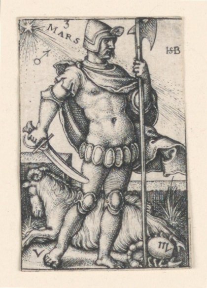 Mars, Yedi Gezegenden by Hans Sebald Beham