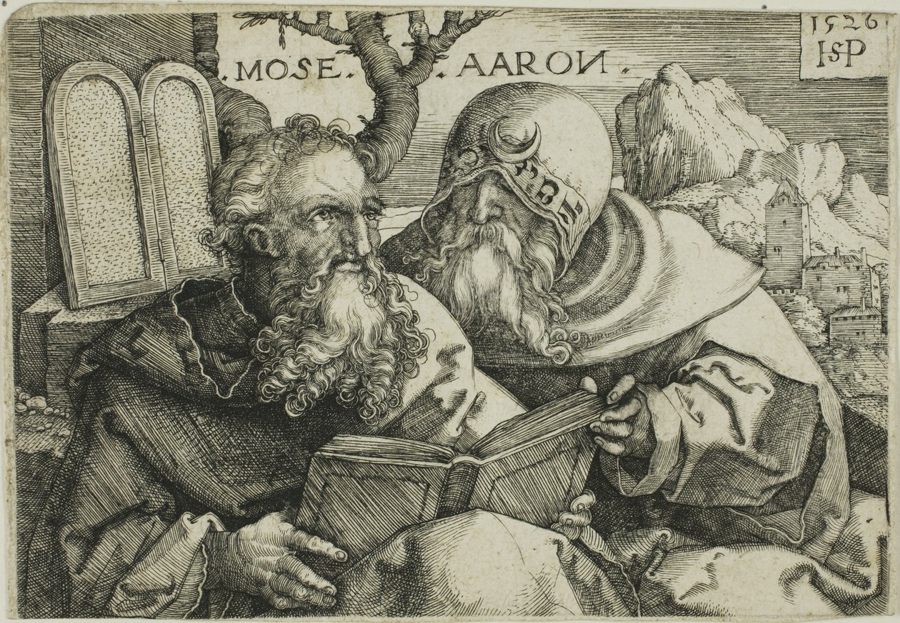Musa ve Harun by Hans Sebald Beham