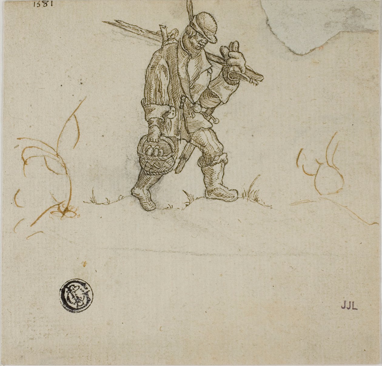 Köylü Taşıma Kovası by Hans Sebald Beham